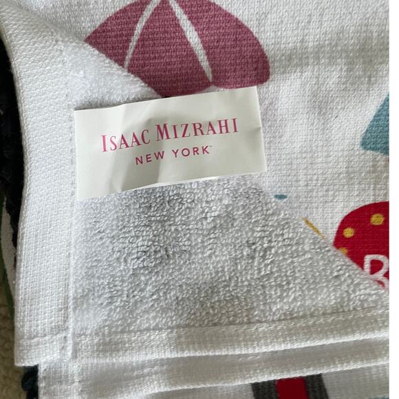 Isaac Mizrahi Kitchen Towels World Cities NEW YORK Multicolor Set of 2 NEW - Picture 8 of 9